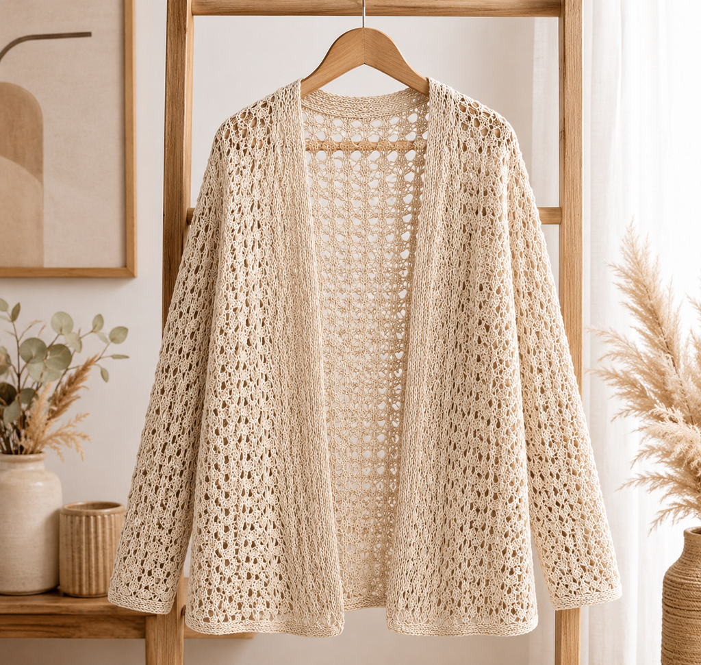 Crochet Lacy Spring Cardigan Pattern
