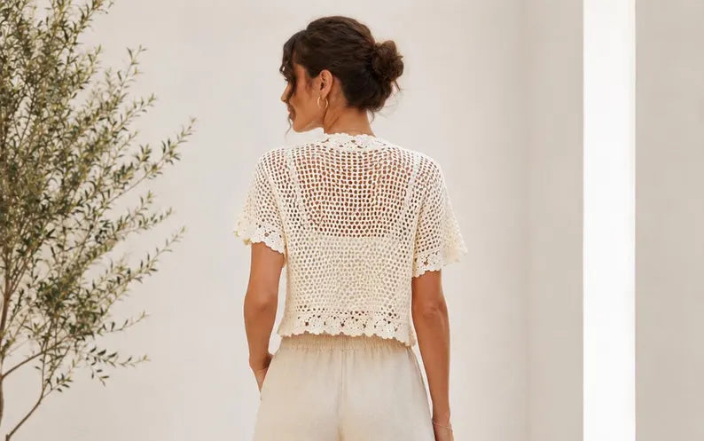 Daisy Meadow Crochet Cardigan Pattern