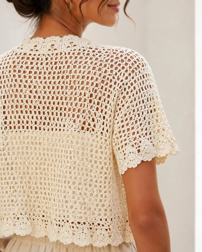 Daisy Meadow Crochet Cardigan Pattern