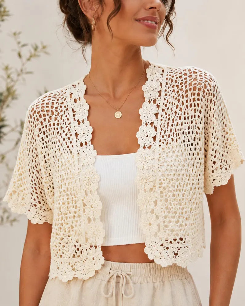 Daisy Meadow Crochet Cardigan Pattern